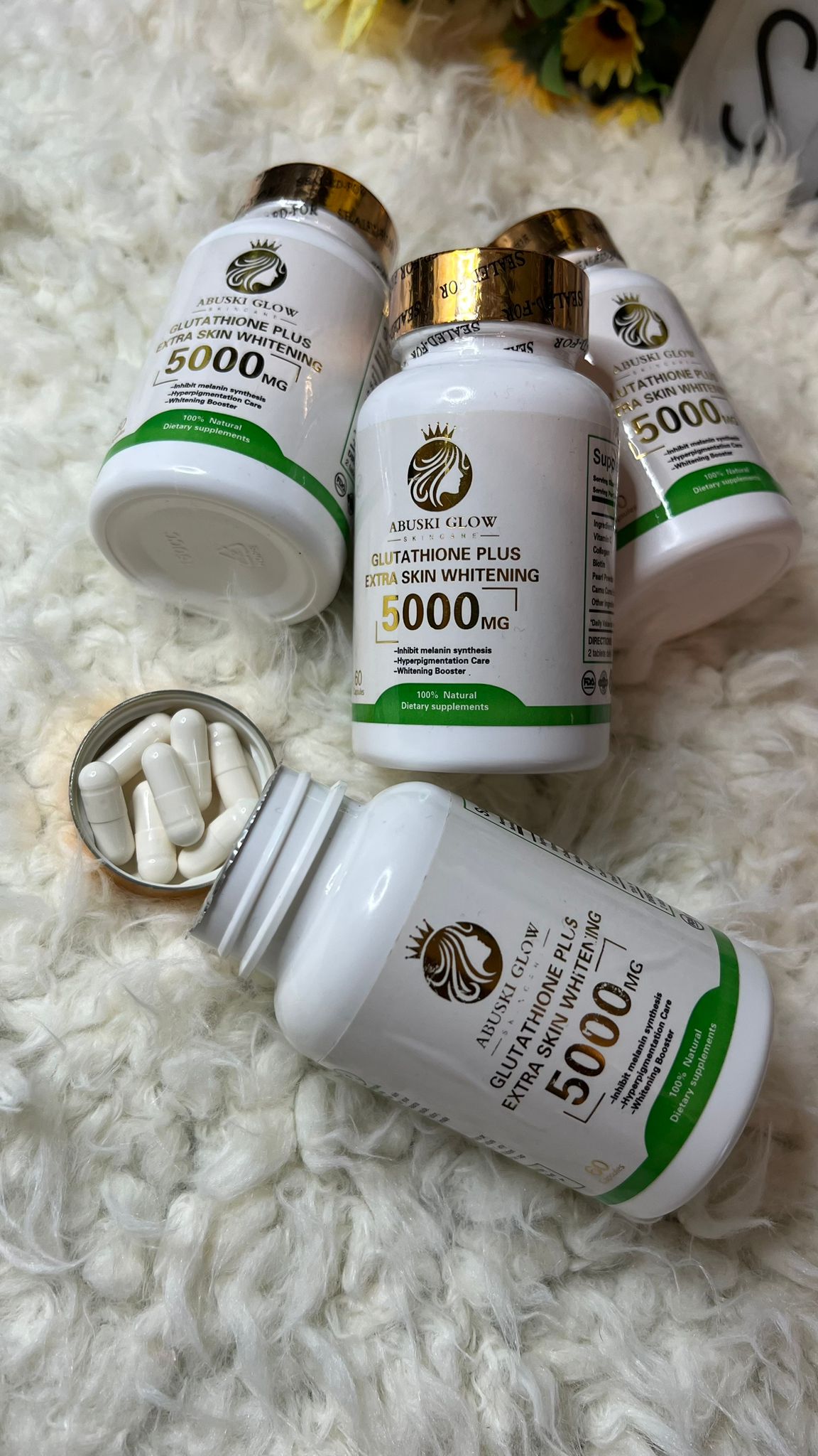 GLUTATHIONE PLUS 5000 MG Abuskiglow Skincare